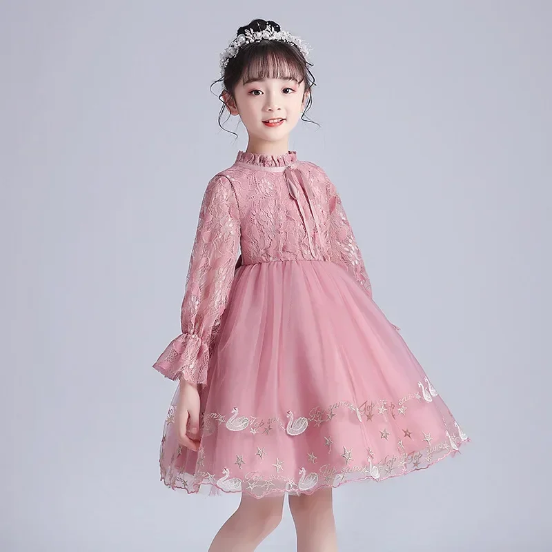 Girl's Dress Princess Dress 2023 New Autumn Little Girl Dress Children's Dress Dress Women's Treasure Children's Dress Autumn