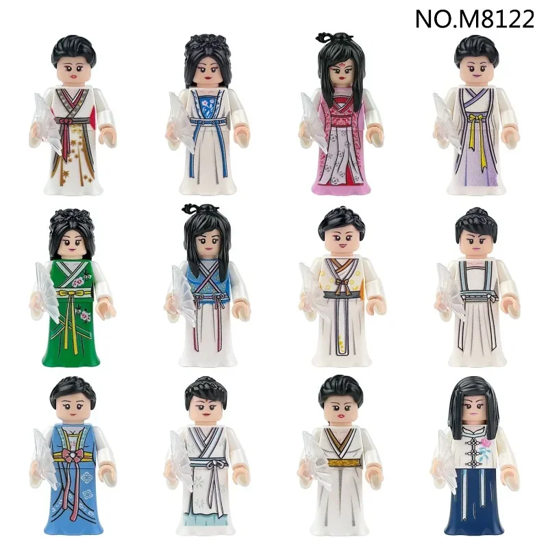 Children's Building Blocks Toy Mini Figure Humanoid Dolls Cartoon Character Birthday Gift Educational Playset for Kids