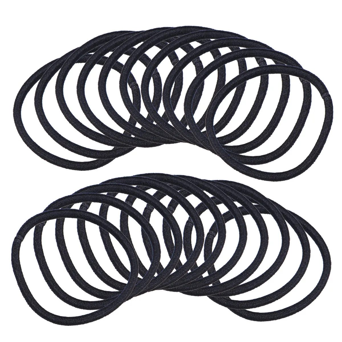 

100Pcs Durable High Stretch Hair Rope Simple Seamless Ponytail Holder Hair Tie for Women Ponytail Holder