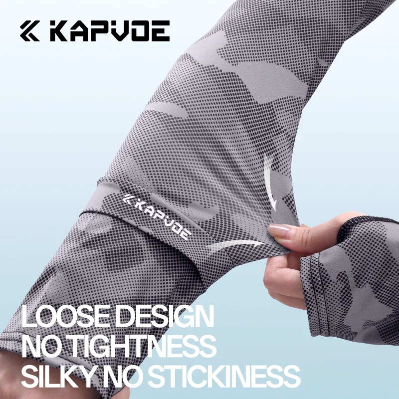 SCVCN Men New Fishing Running Bikinglce UPF50+ Sun Protection Sleeves Hiking CoverCooling Fabric Sleeve Women Outdoor Cycling