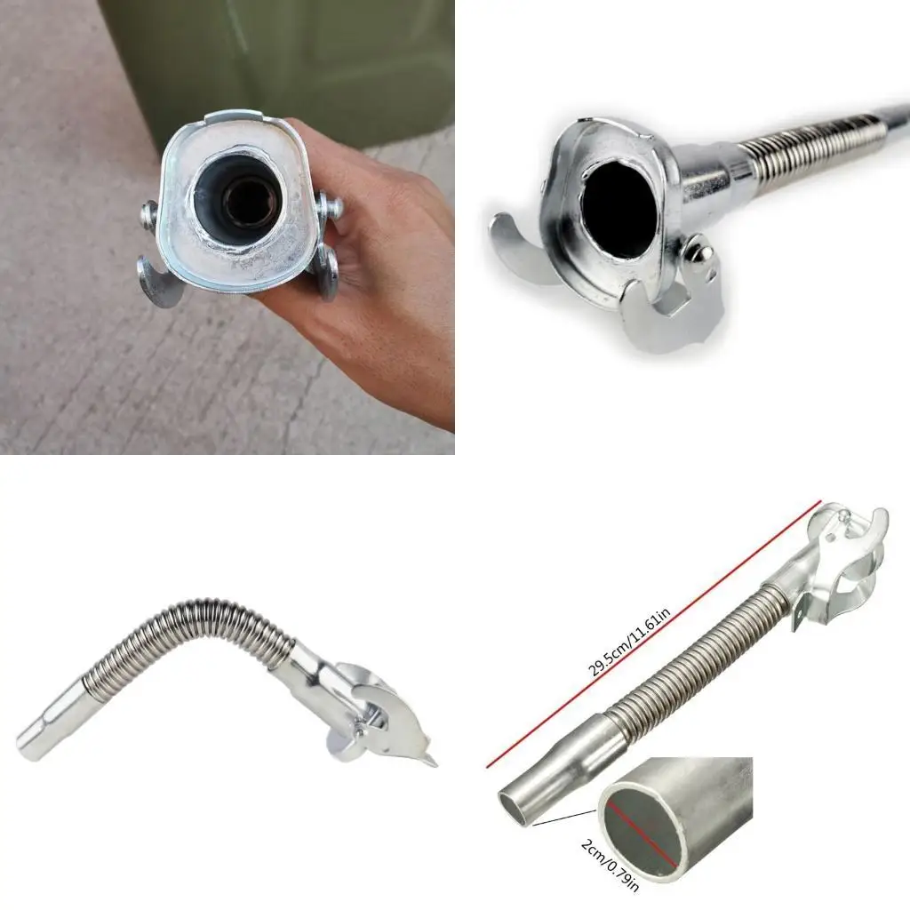 

02DE Jerry Can Spout Nozzle Durable Petrol Can Nozzle Oil Barrels Guide Pipe 5/10/20L