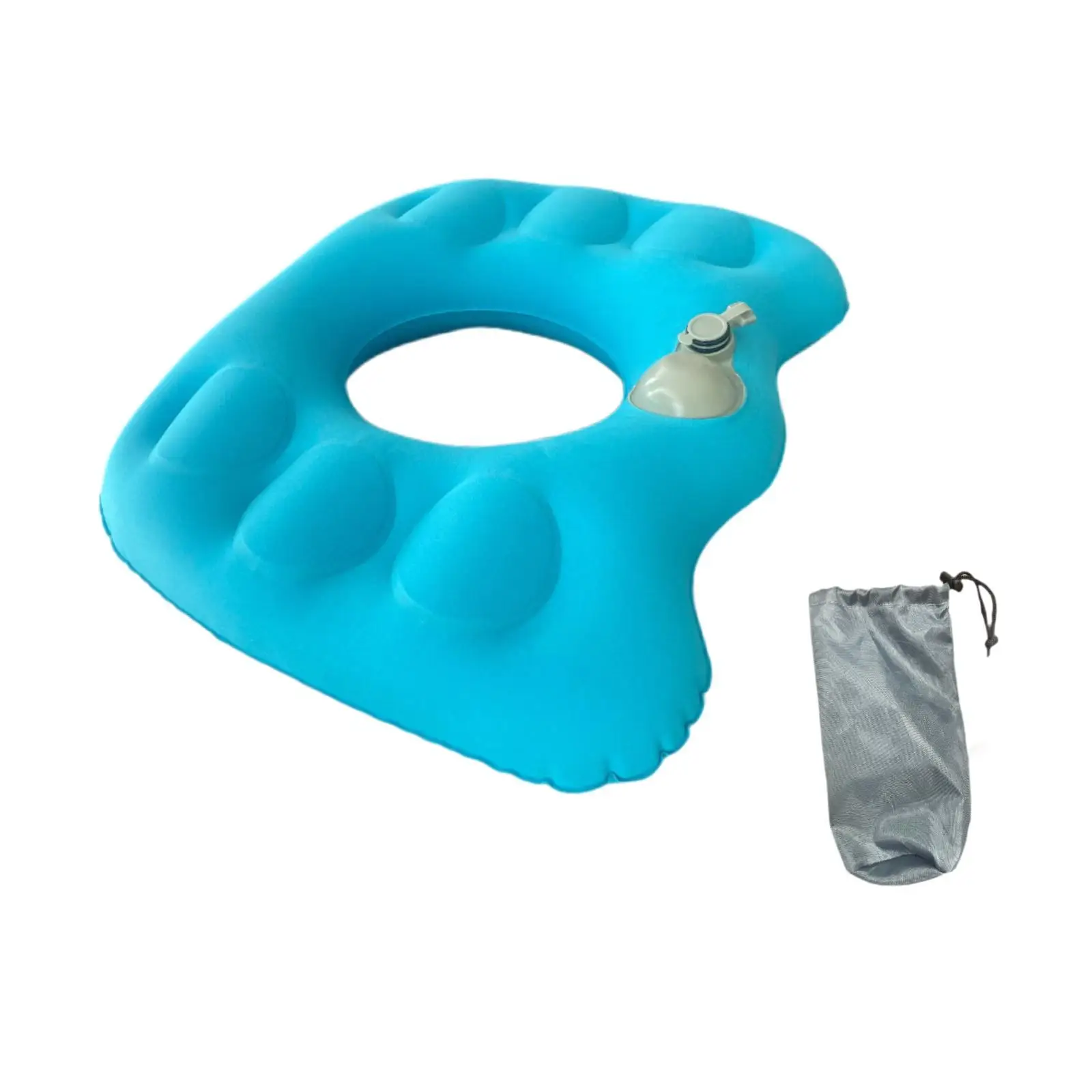 Inflatable Chair Cushion Hemorrhoid Cushion Breathable Coccyx Cushion Office Chair Pad for Car Home Workplace Long Sitting