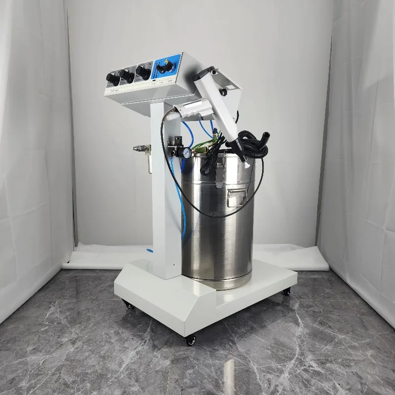 New Portable Metal Powder Coating Spraying Machine with Engine AC220V 40W 300-400g/min