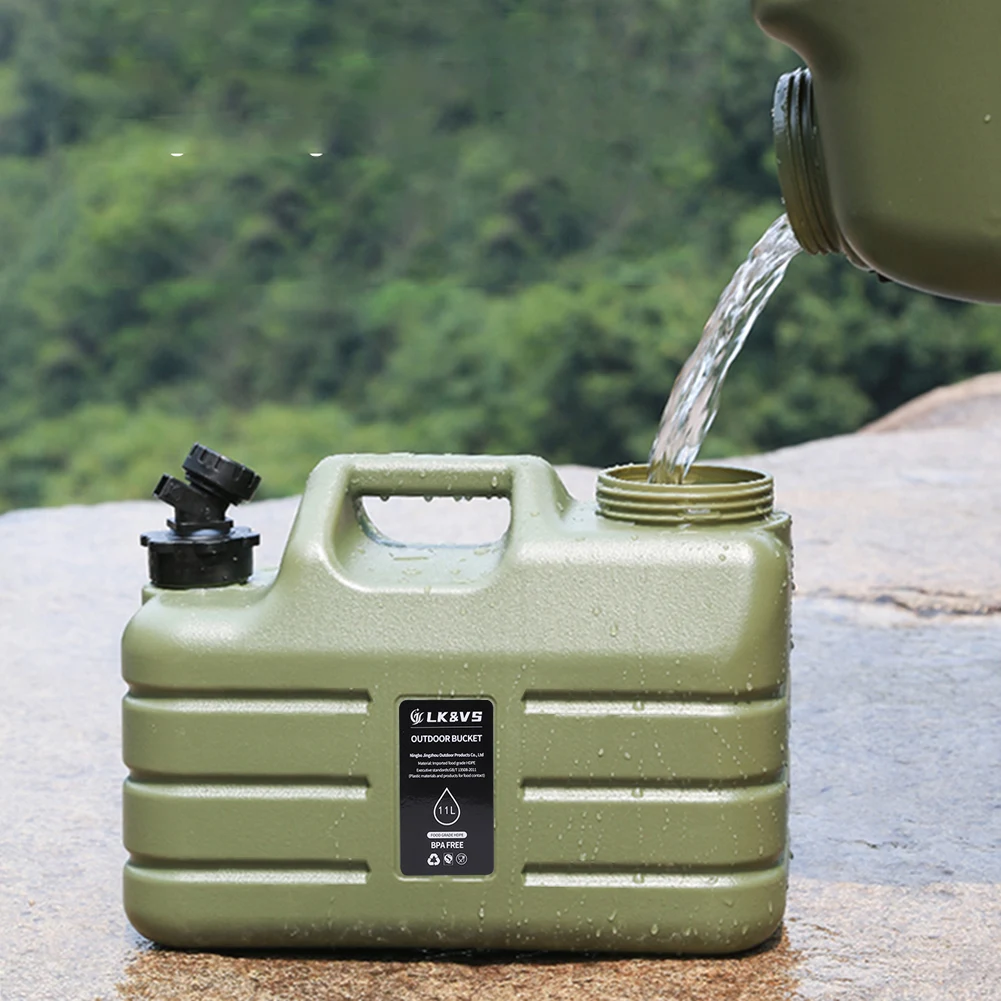

3 Gallon Portable Camping Water Jug with Spigot Water Storage Carrier for Camping Car Outdoor Hiking Picnic Emergency