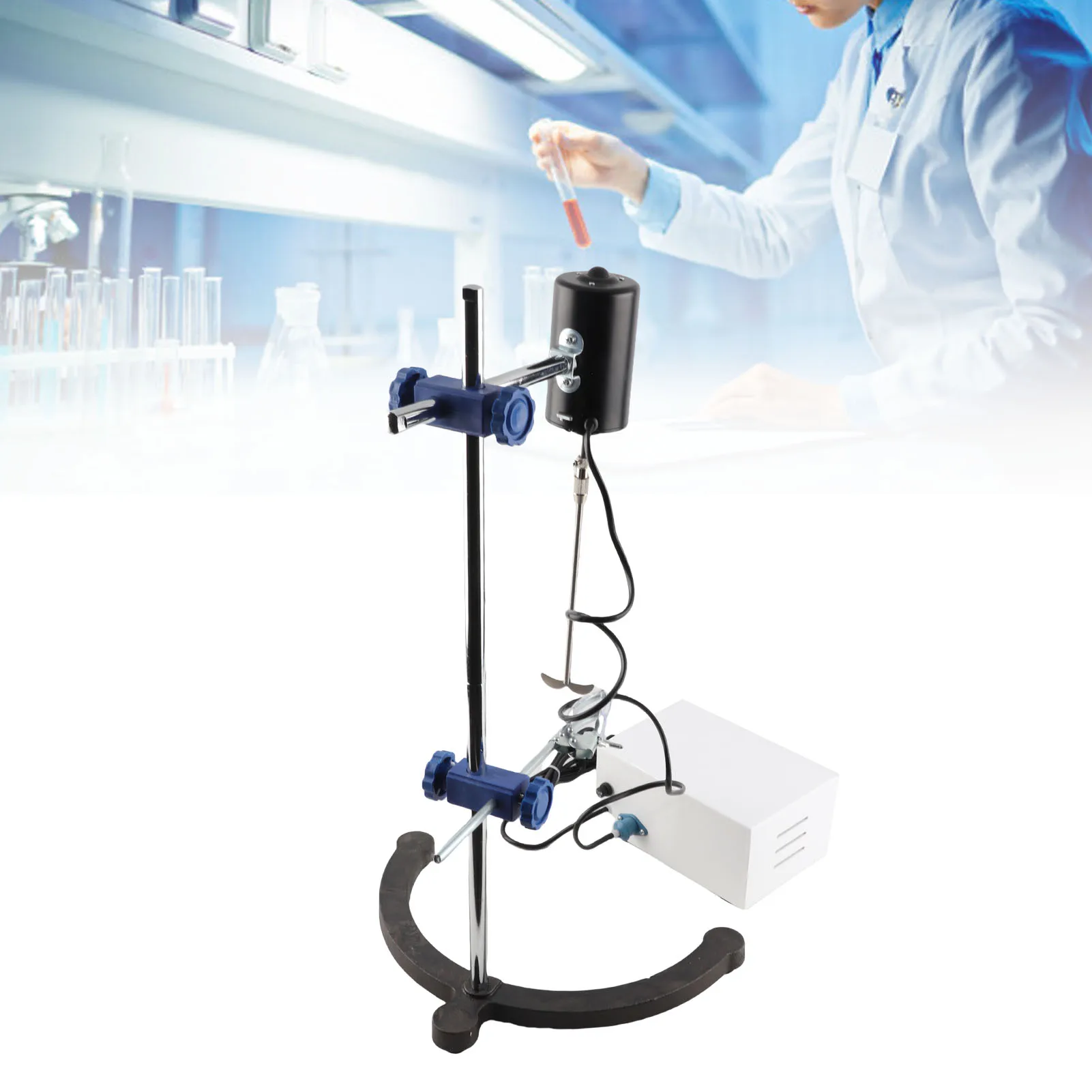 

Электрический верхнеприводной мешалка-миксер 100 Вт для малых лабораторий