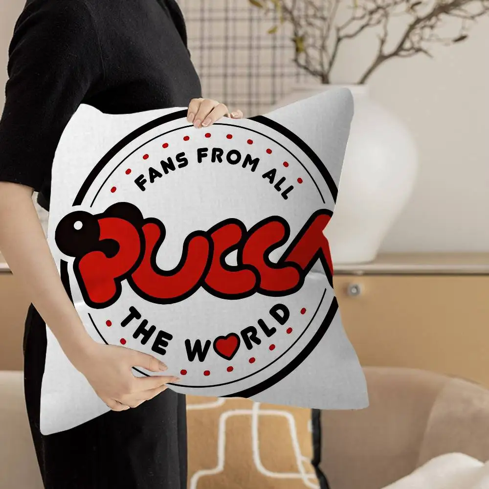Cartoon Character P-Pucca Pillow Gift Home Office Decoration Bedroom Sofa Car Cushion Cover case 45x45