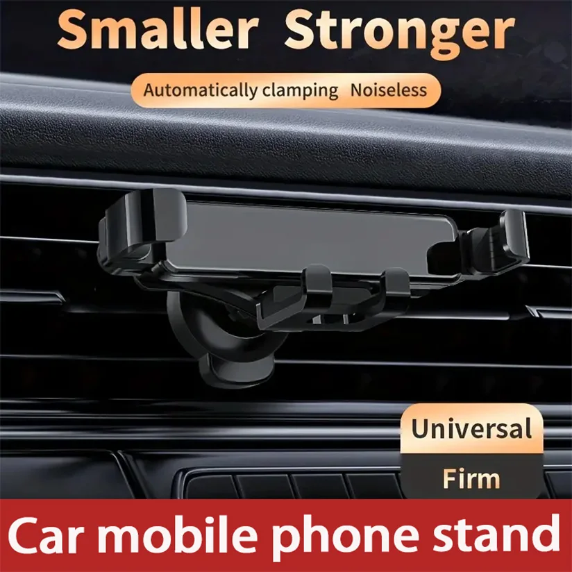 Car Air Vent Gravity Sensor Aluminum Navigation Upgraded Adjustable Horizontally And Vertically Cell Phone Holder For All Phones
