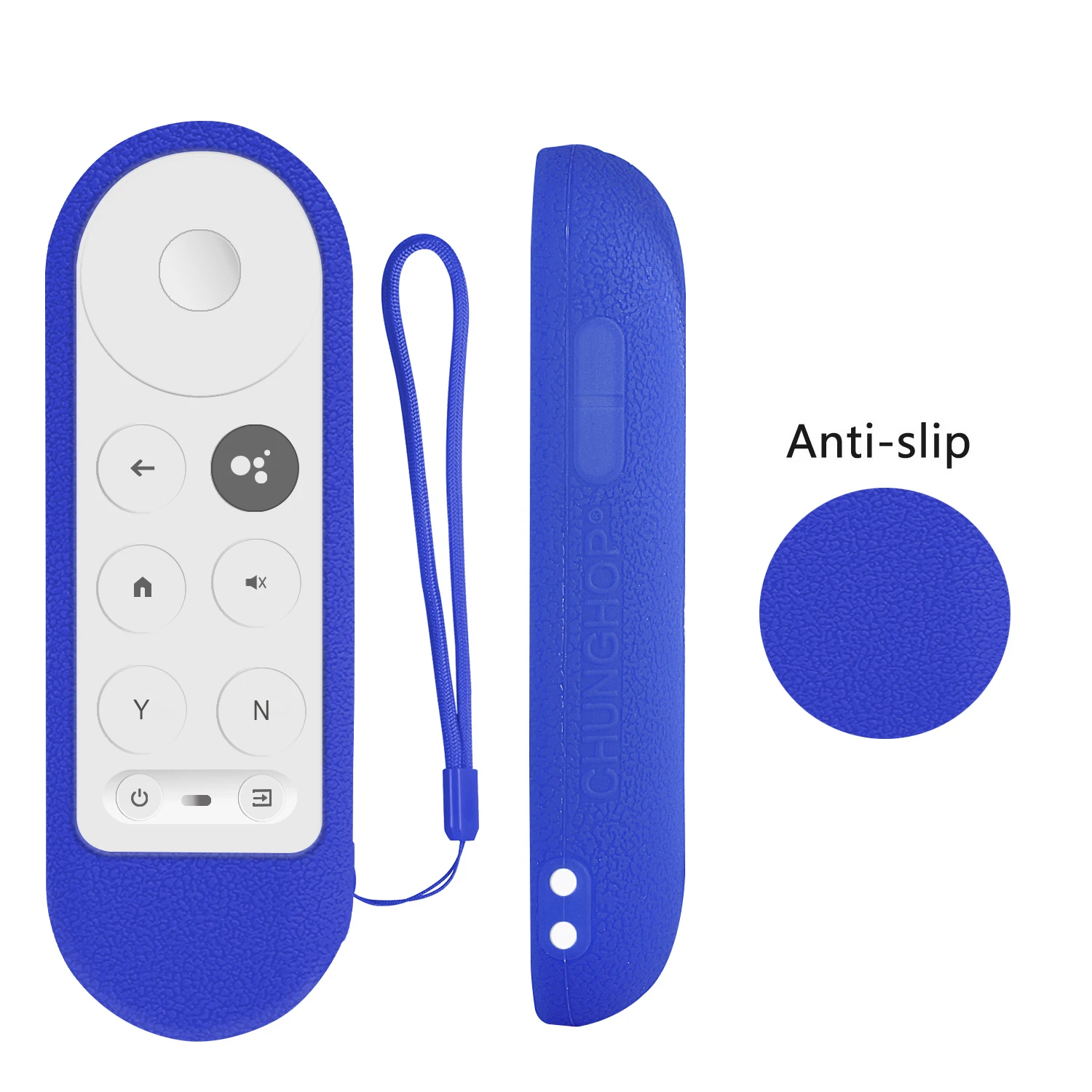 Silicone Case Cover Shell Fit for Google Chromecast TV G9N9N 2020 Voice Remote Control Shockproof Soft Protective Sheath view 5