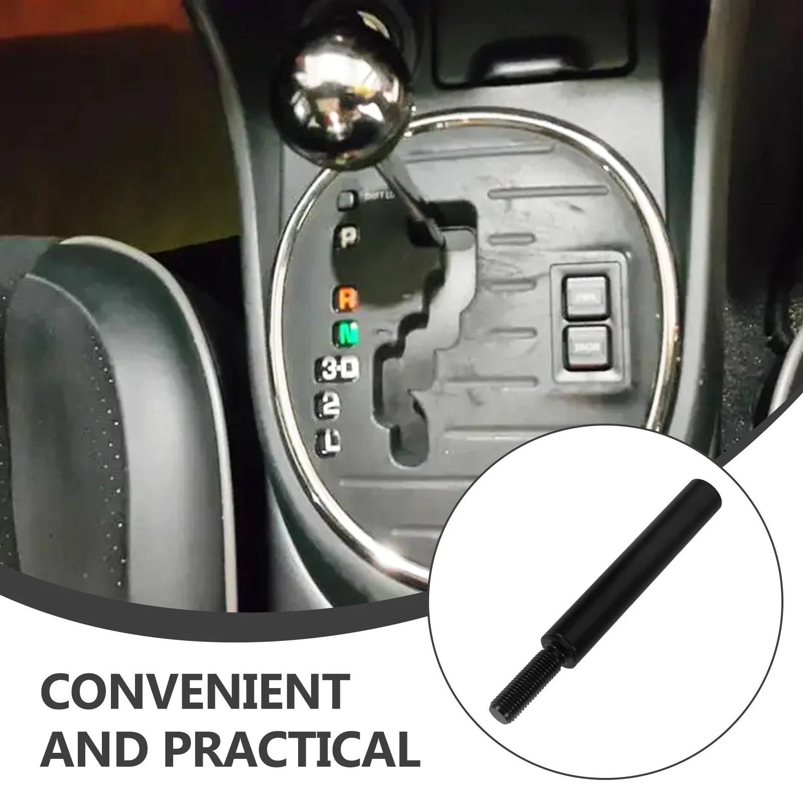 

Extended Gear Shifter Lever Aluminum Shift Knob Extender For Manual Transmission Cars Smooth Stick Shift Car Interior Upgrade