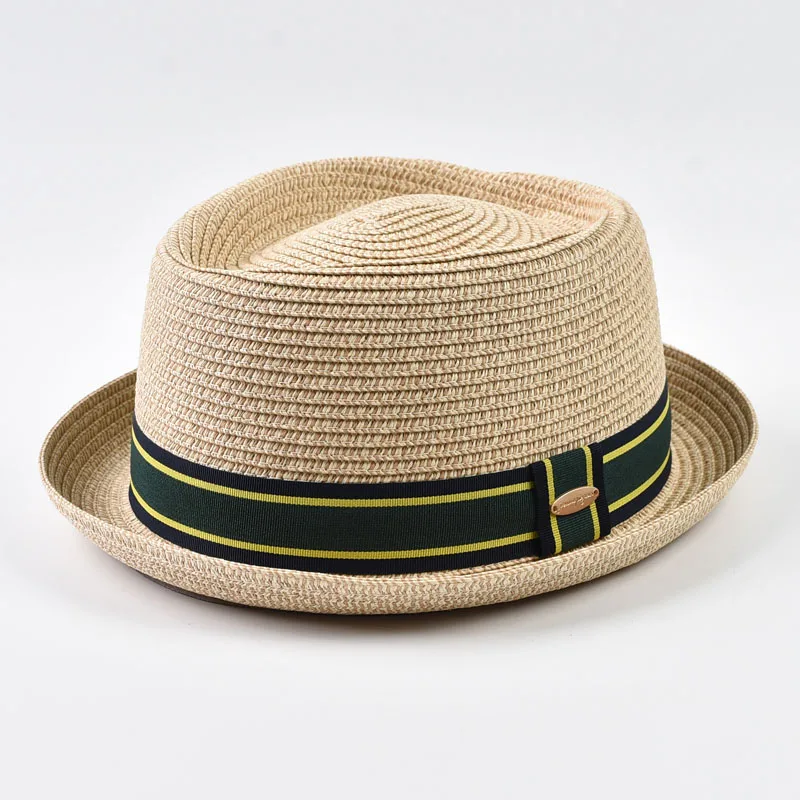 

Spring &Summer Paper Straw Hat Fashion Sun Cap Dad Jazz Hat Men Cool Fedora Hat