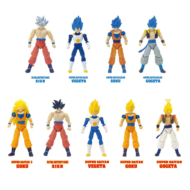 Dragon Ball Action Figure SHF Super Saiyan Anime Figurine Movable and Modifiable Doll Model Collection Toys Gifts