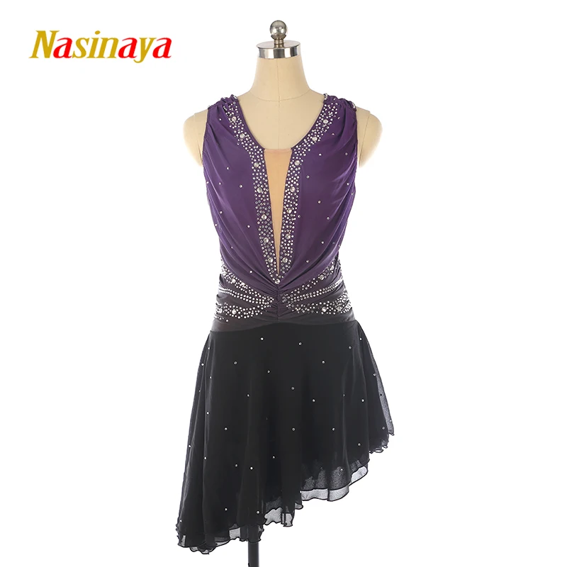 Figure skating performance outfit, ice skating outfit, Kosten competition grading skirt, gradient long skirt view 3
