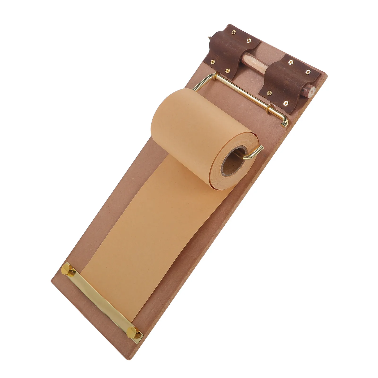 

1Set Vintage Notepad Holder Wall Mounted Paper Roll Memo Board with Wooden Pen Kitchen Home Office to Do List Roll Note Paper