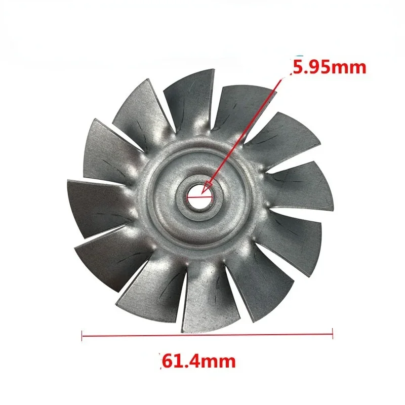 aluminum vacuum cleaner fan blade diameter61.4mm motor cooling wind impeller BF501 BF502 for vacuum cleaner motor accessories