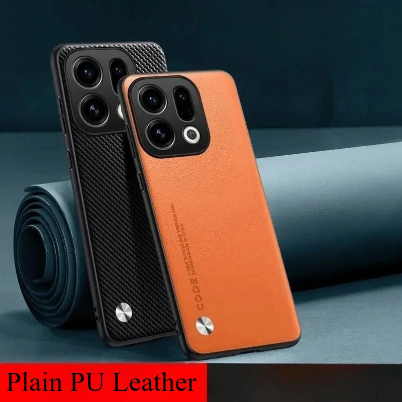 حافظة جلدية PU عادية لهاتف OPPO Find X9 Pro غطاء لـ FindX9 X9pro X8 Ultra سيليكون غير لامع إطار ناعم غطاء مقاوم للصدمات #1