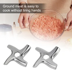 2Pcs Meat Grinder Blade Mincer Blades Stainless Steel Meat Grinder Accessories For Moulinex HV4,HV6 (DR7,DR8), HV8 (DKA1,DKA2)