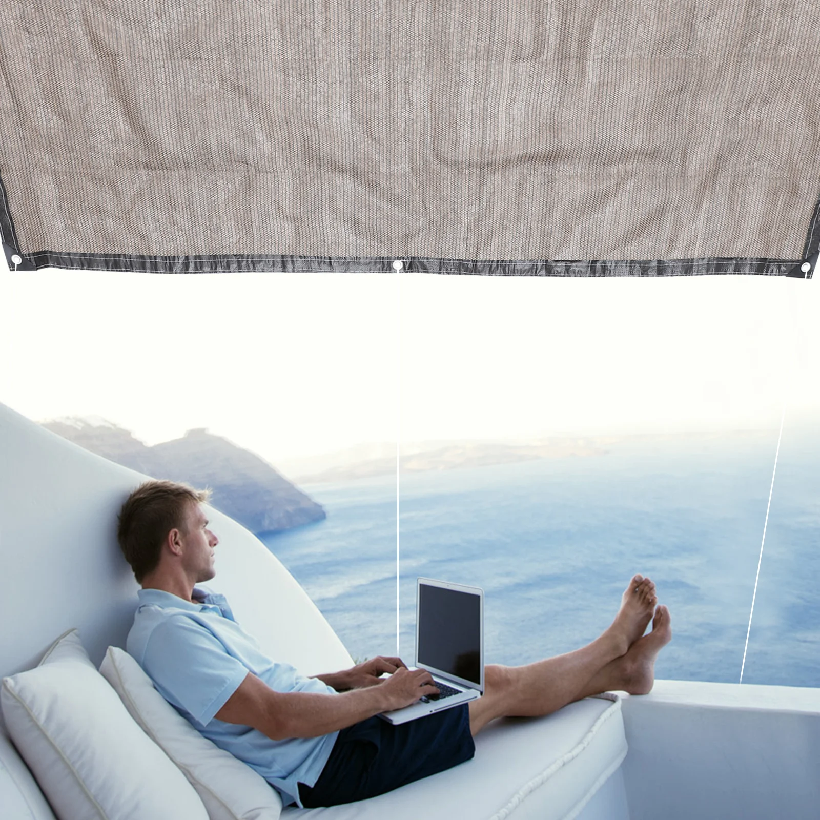 

Outdoor Sunshade Net Thickened Shade Cloth for Garden Patio Balcony Yard Sunblock Mesh Shade Netting Sunscreen Mesh Cover