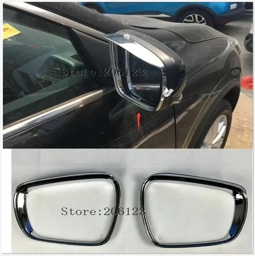 

Хромированная Крышка для Renault Kadjar 2015 2016 2017 2018, боковое зеркало, хромированная крышка, отделка, молдинг, Стайлинг автомобиля, полоса заднего вида