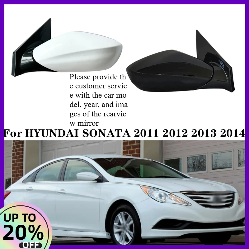 

Auto Side Door Rearview Mirror Power Glass Assy For HYUNDAI SONATA 2011 2012 2013 2014 3 Wires Car Accessories Assembly