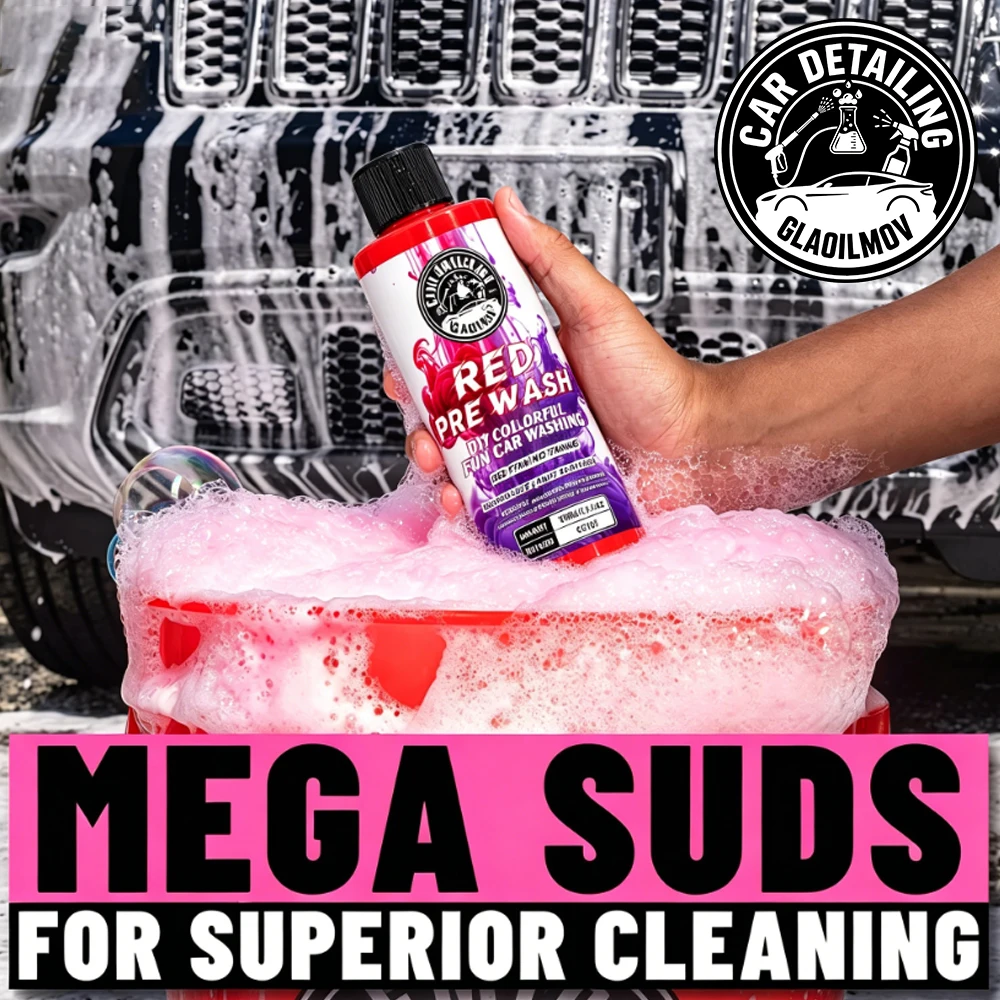 Foam cleaning on car surface
