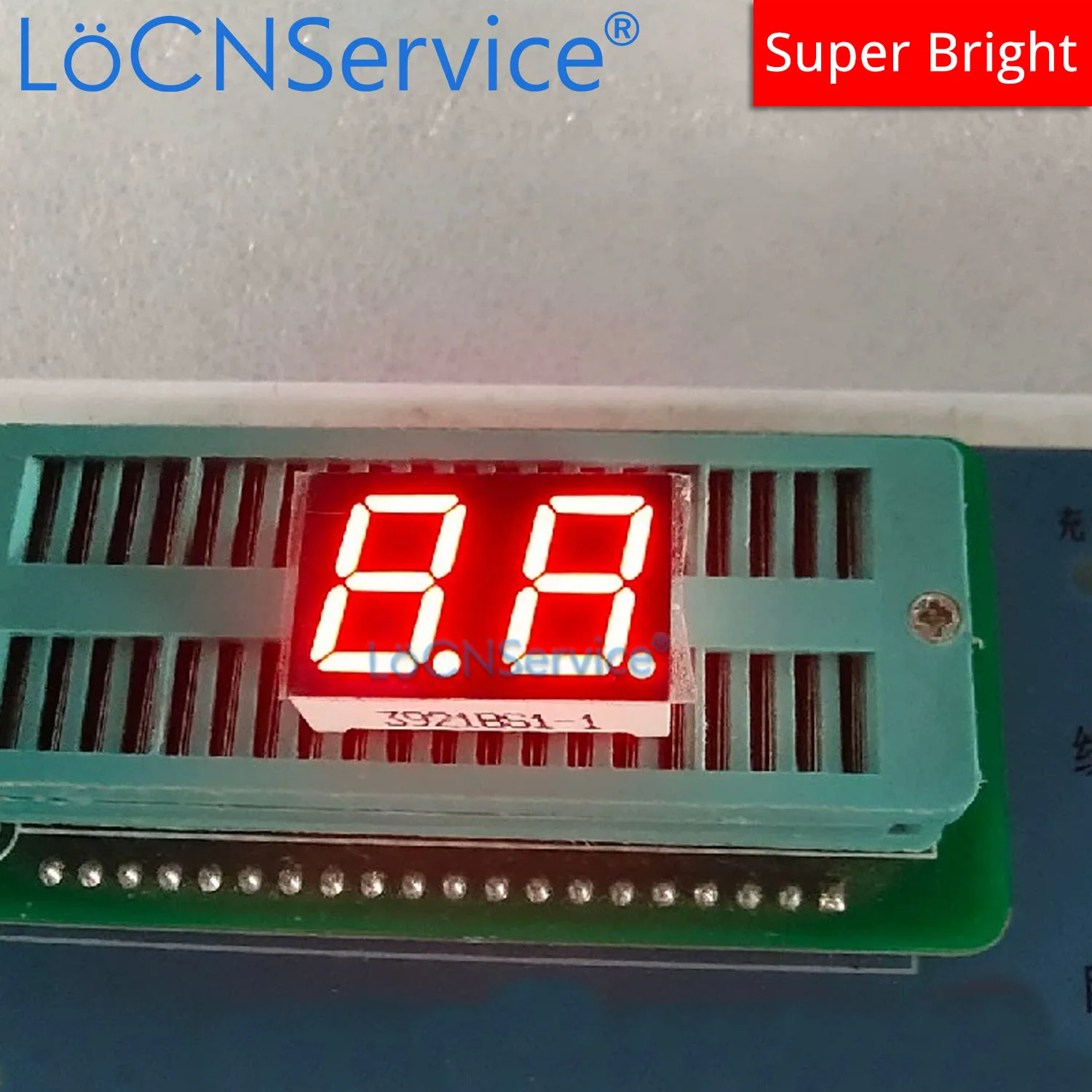 LoCNService 30PCS 0.39Inch Digital Tube LED Display 2 Bit Red White Common Anode / Cathode 7 Segment 0.39 inch 