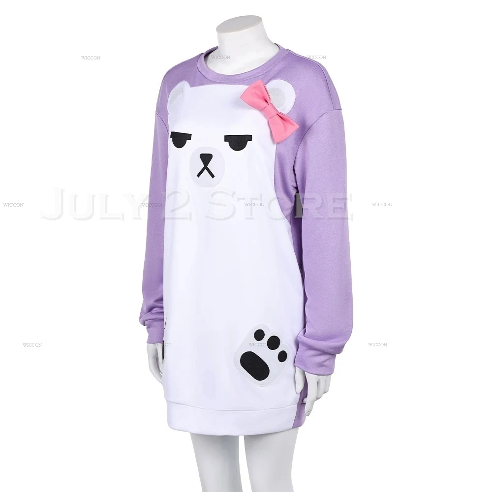 Huntrix K-Pop ميرا لطيف الدب بيجامة تأثيري شيطان الصيادين هالوين الفتيات Pj ملابس النوم اليومية ملابس المنزل الزي شعر مستعار