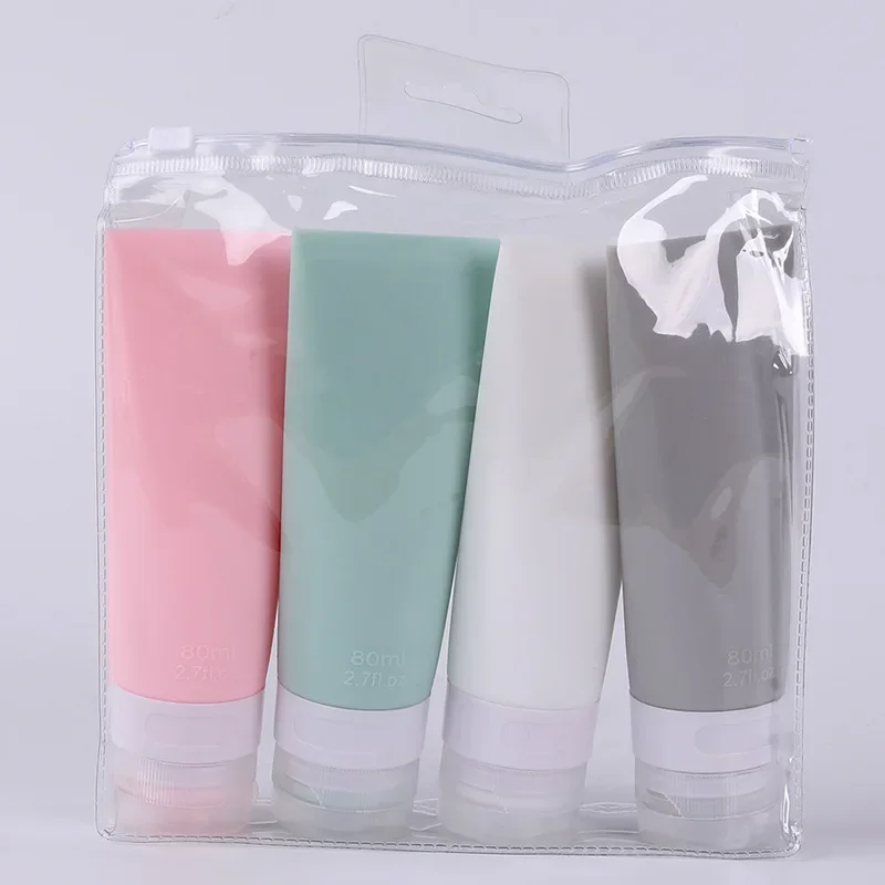 1pcs Silica Gel Packaging Bottle Travel Set Bottle Creative Cosmetics Sub-Package Storage Bottle Portable Travel Wash Set