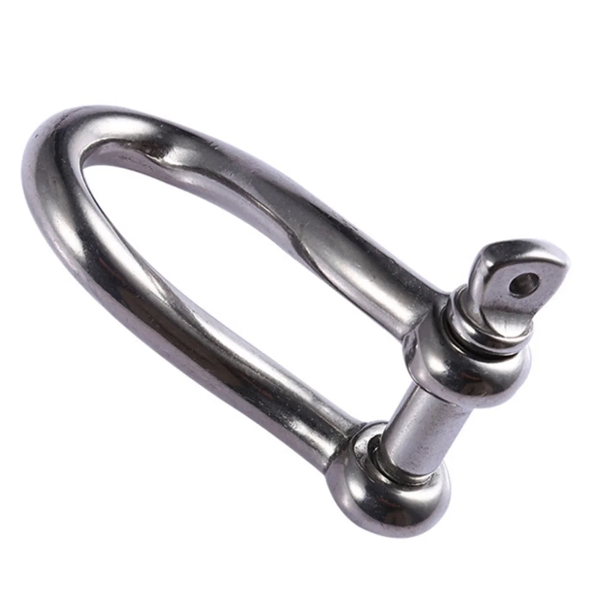 SSR 2Pcs Heavy Duty 4mm Twisted Shackle with Screw Pin 316 Stainless Steel Marine Boat Rigging