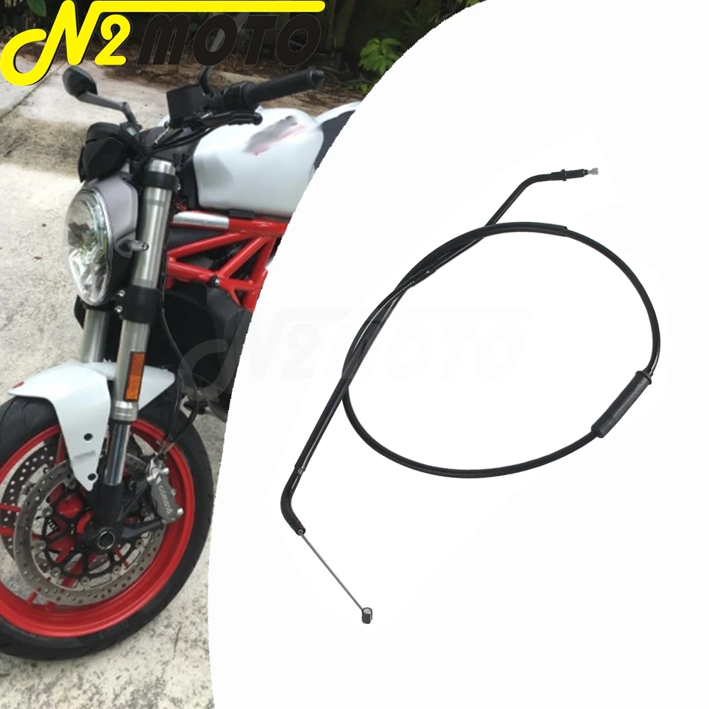 

Motorcycle Accessories Clutch Cable Wire 128cm 1.28m Clutch Control Line For Ducati Monster 797 821 Stainless Braided Cable Kit