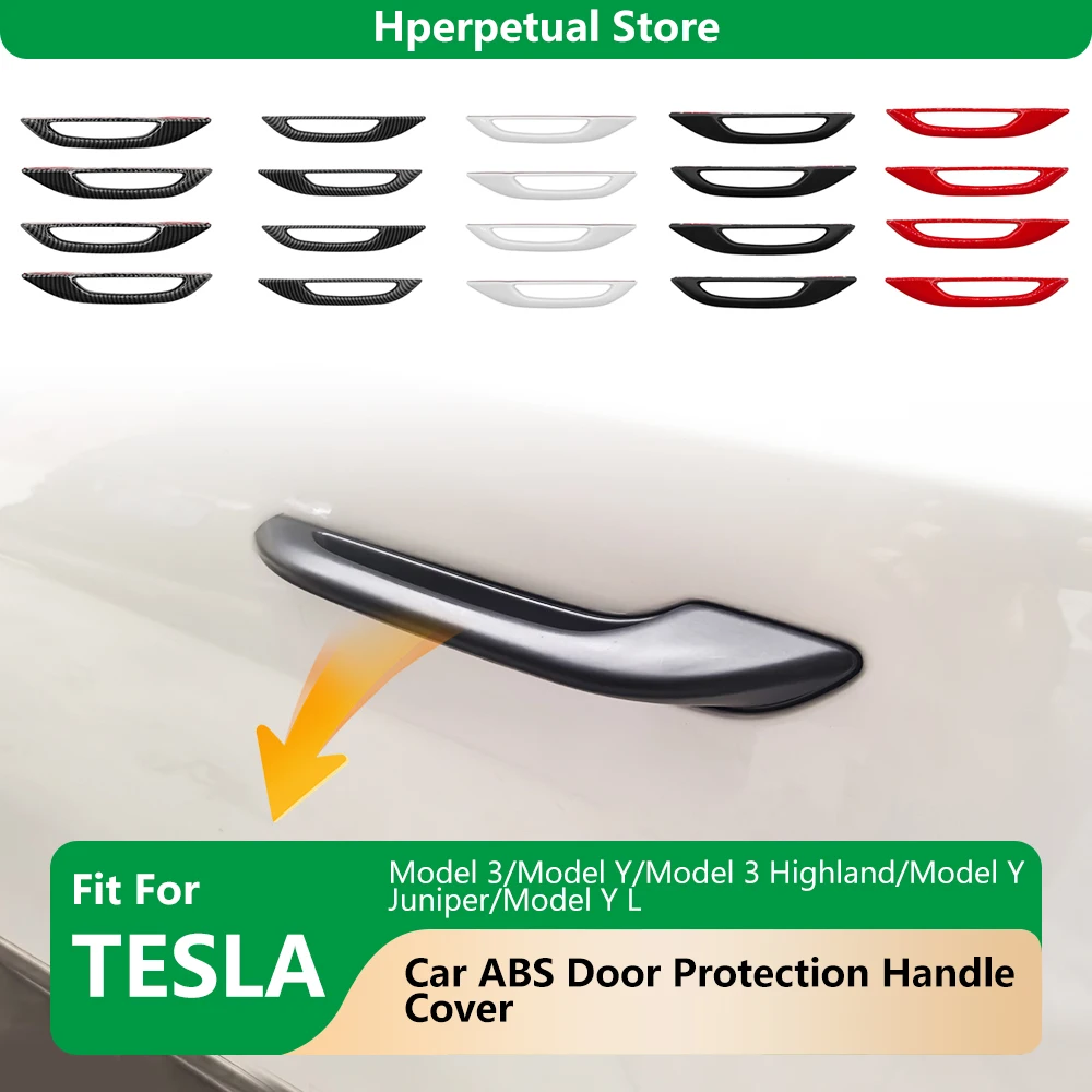 

For Tesla Model 3/Y Model Y Juniper Model 3 Highland 2026 Car Door Handle Cover Outer Door Handle Protection Car Modification