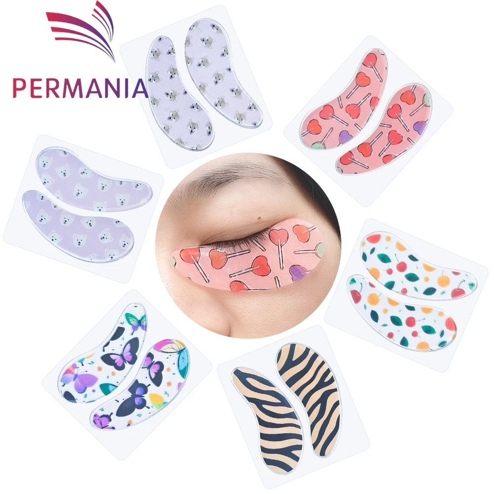 Permania silicone olho remendos adequados para olheiras e inchado reutilizável feminino gel de resfriamento máscara de olho lash ferramenta de levantamento