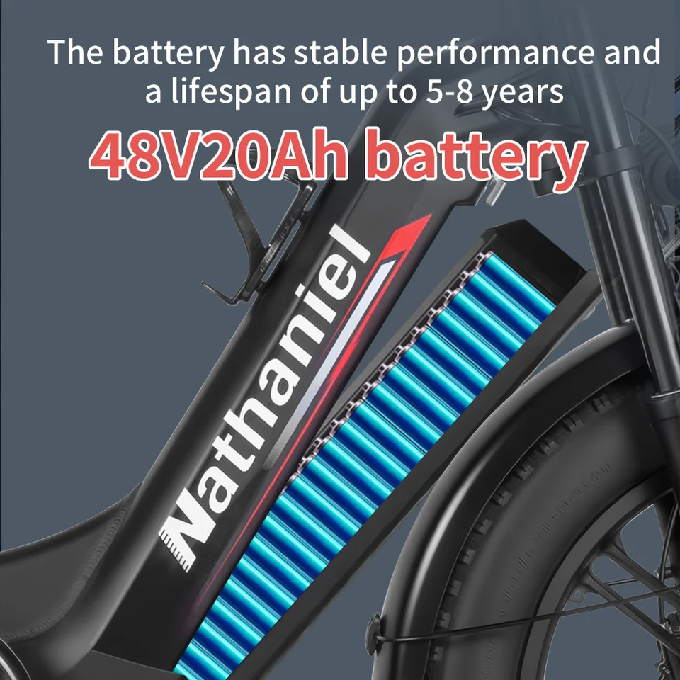 Nathaniel SYR08 E-Bike, Dual Motor 2000W, 20x4.0, 48V20AH Daily Commuting by Bicycle image 5