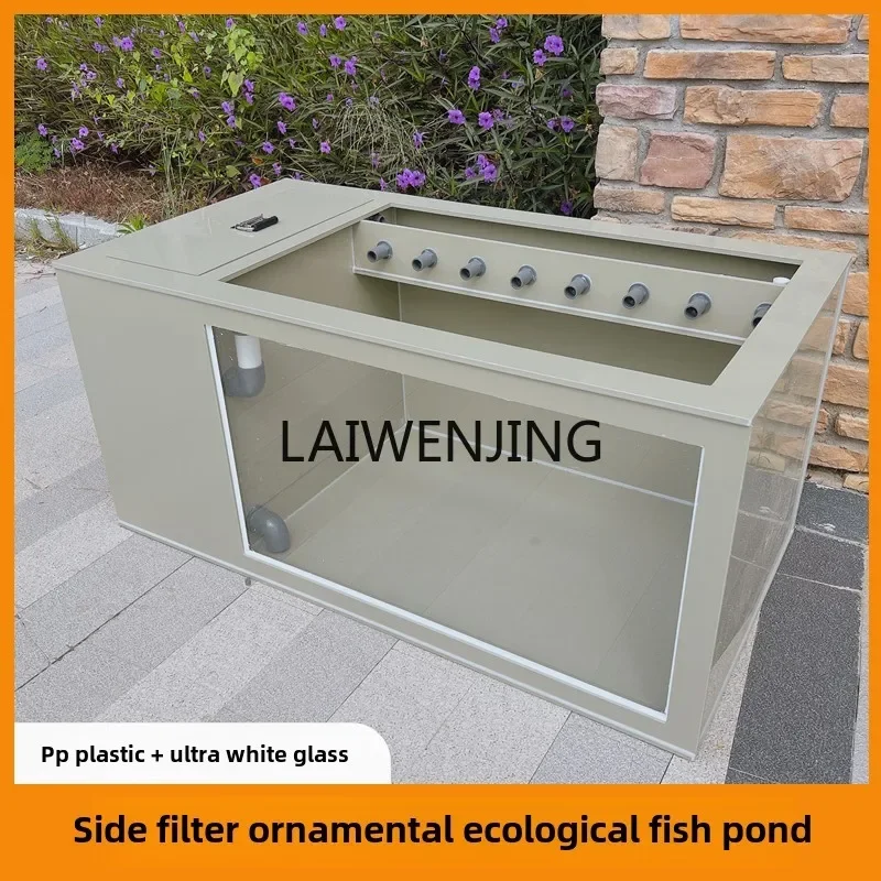 MJY PP plastic front glass side filter fish pond water circulation shovel purification koi box