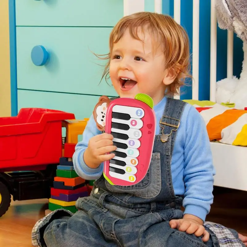 Pocket Piano Monkey Educational Instrument Toy Kids Piano Keyboard Portable Multi-Function Musical Instruments Toys For 3-5 Year