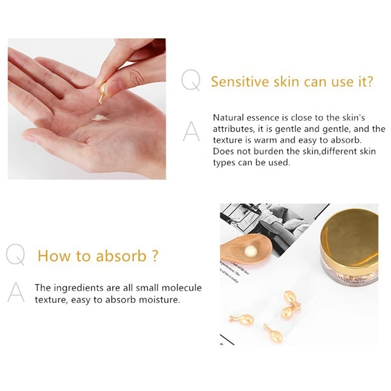 VEZE 30 pz/bottiglia capsule di acido ialuronico essenza rimozione Spot crema sbiancante cura del viso materiale composito
