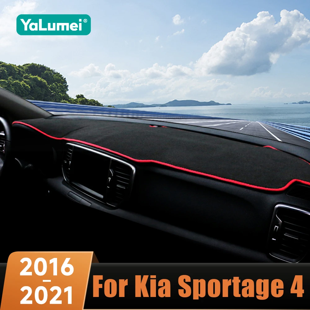 Car Dashboard Avoid Light Pad Instrument Platform Desk Cover Case Mat Carpets For Kia Sportage 4 2016 2017 2018 2019 2020 2021