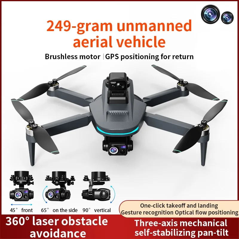 Dron L200 PLUS/PLUS MAX 4K HD, cámara Dual, GPS profesional, UAV, cardán de tres ejes, Motor sin escobillas, FPV, cuadricóptero remoto, juguetes nuevos