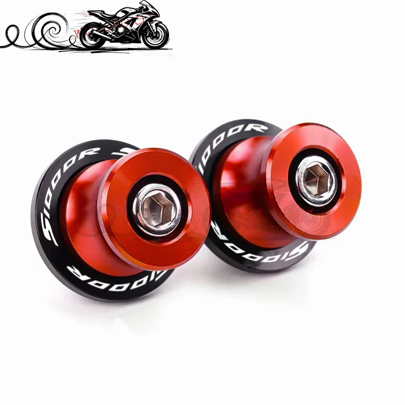 ل B @ & MW S1000R S1000RR S1000 R RR 2009-2024 2025 S1000XR 2014-2020 دراجة نارية الملحقات M8 Swingarm بكرة المنزلق حامل المسمار #5