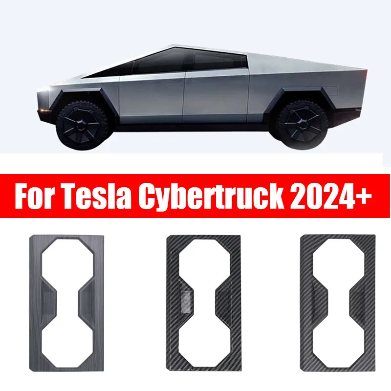 

Center Console Cup Holder Trim Cover Panel Decorative Cover for Tesla Cybertruck