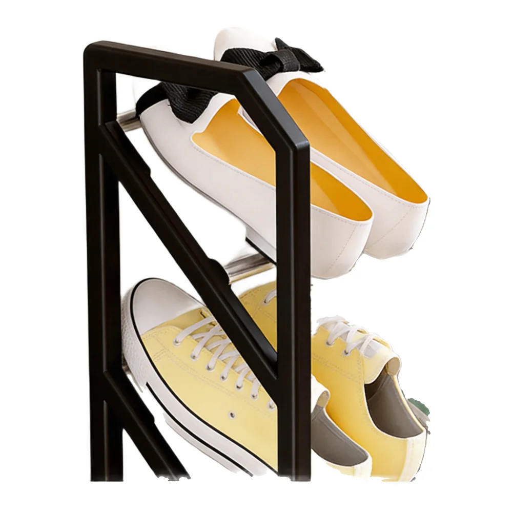 Dorm Room Storage Ladder Shoe Rack X-shaped Shoe Organizer Footwear Storage Versatile Use Compact Shoe Cabinet