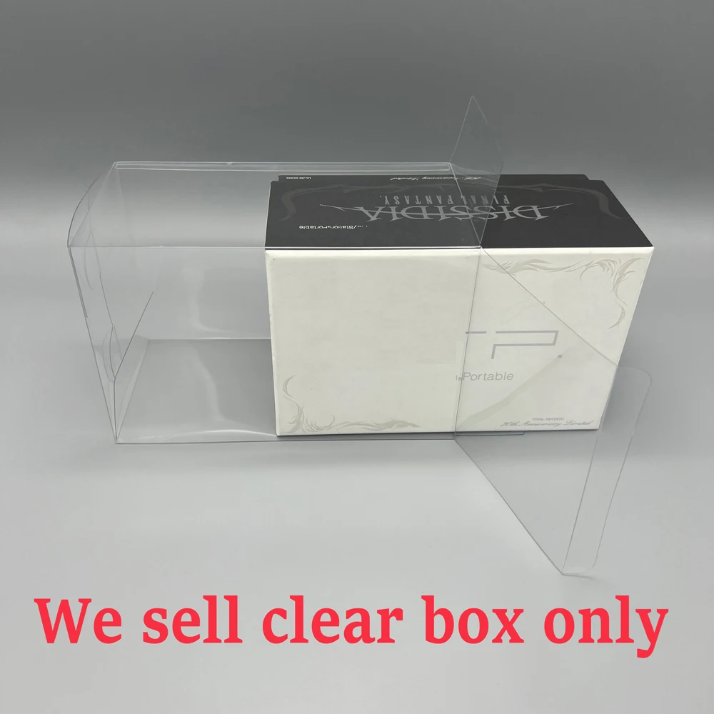 Clear Transparent PET protection box For PSP 3000 DISSIDIA FINAL FANTASY  storage collection Display box