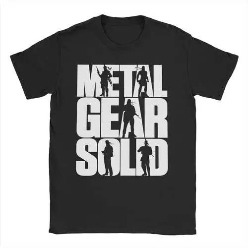 Men Women MGS1 Solid Snake Game T Shirt Metal Gear Cotton Tops