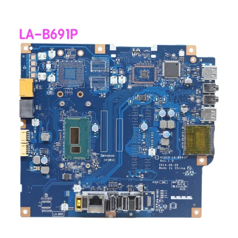 Suitable For Lenovo C20-30 C2030 All-in-one Motherboard 3805U AIA10 LA-B691P Mainboard 100% Tested OK Fully Work