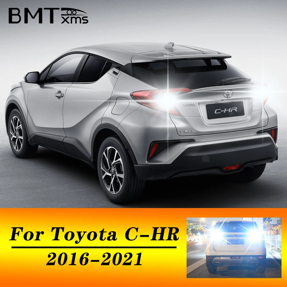 BMTxms 2pcs LED T15 W16W 921 Car Auto Canbus Bulbs Reverse Lamp For Toyota CHR C-HR 2016 2017 2018 2019 2020 2021 Backup Lights