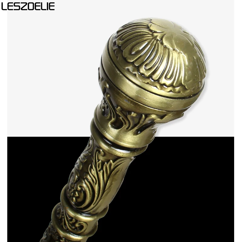 93cm padrão de luxo bronze bengala homem moda bengala feminino festa andando canelas elegante vintage destacável bengala