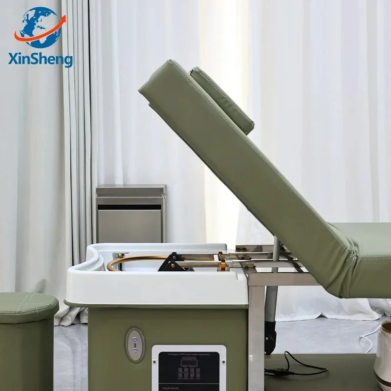 XinSheng Hair Wash & Head SPA Fumigation Shampoo Bed Beauty Salon Massage Table Massage Beds Barber Shop Commercial Furniture