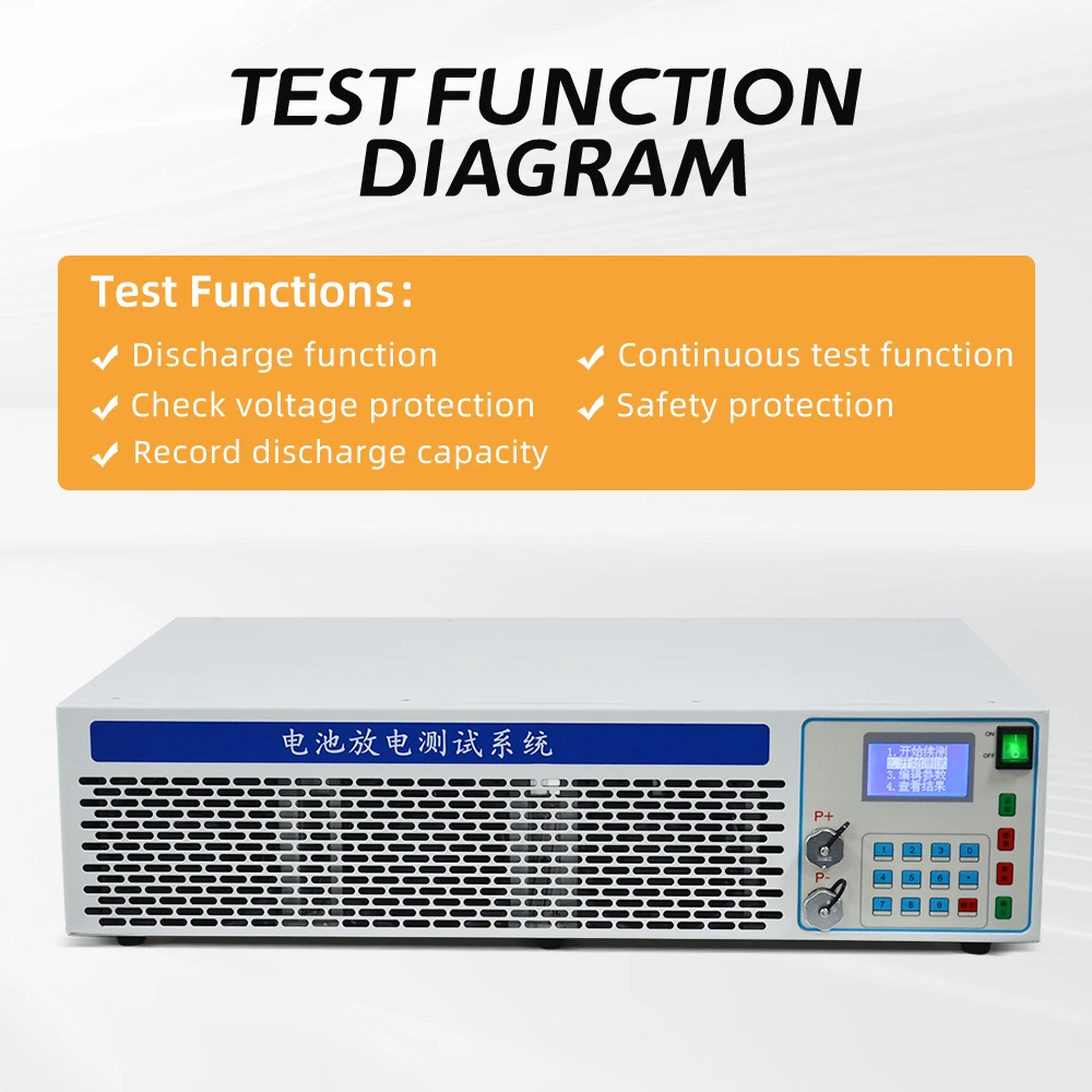 100V 30A Lithium Battery voltage safety protection discharge test with software parameter display and capacity tester