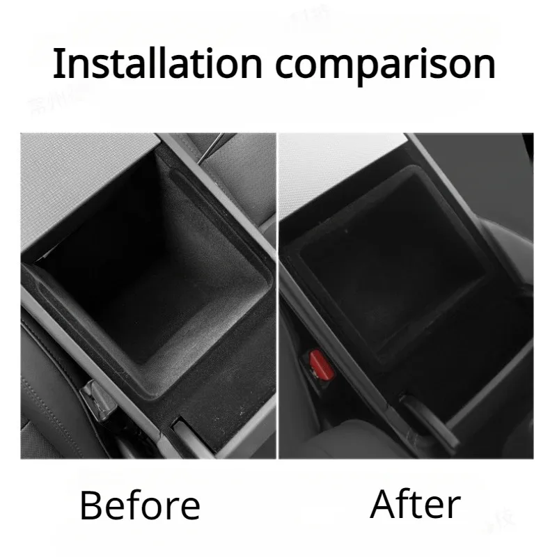 Zentrale Aufbewahrungsbox für Tesla Model 3/Y/3+ Modely Juniper Mittelkonsole Organizer Ablage Armlehnenfach Zubehör – Detail 13