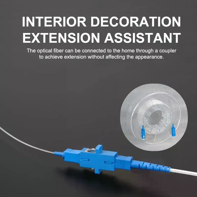 LC-LC Indoor Transparent Fiber Optic Cable, High Speed Data Transfer, Ideal for Network Connections, Durable Jacket, Low Loss