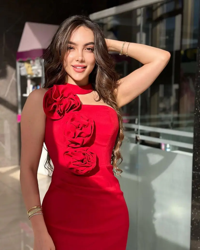 

Customized Elegant Mermaid Sleeveless Prom Dresses Pleated Flowers Floor Length Side Split Party Dresses Evening Dresses